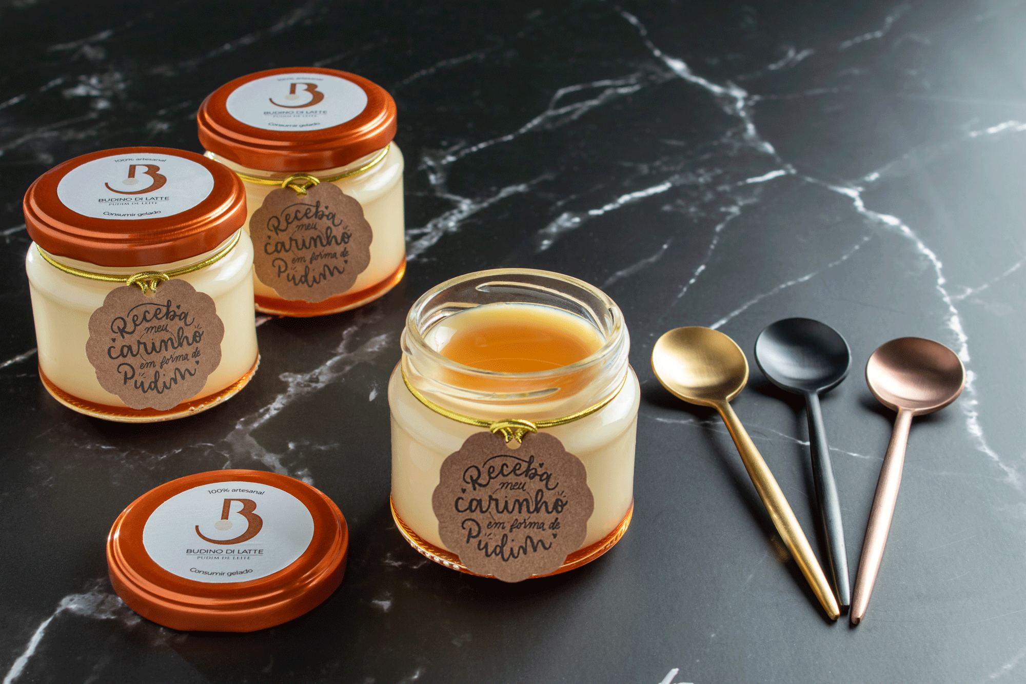 pudim, budino di latte, piccolo, pudim de leite